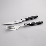 Chef 304 Stainless Steel Steak Fork And Knife Set American Acrylic Handle