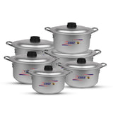 majestic chef best quality aluminum cooking pot set - best kitchenware brand in Pakistan