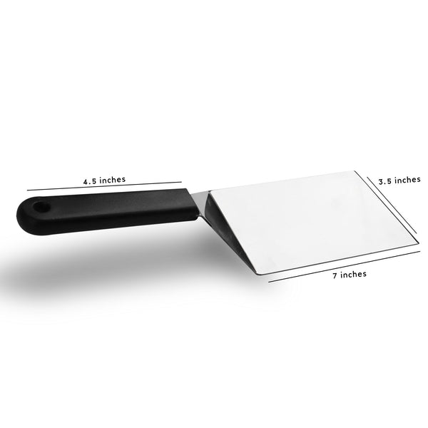 Chef Best Quality Stainless Steel  Restaurant Turner Smash Burger Flipper Spatula Grill Scraper - Large