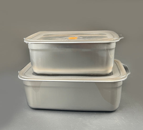 Majestic Chef 410 Grade Stainless Steel 2-Pcs Set Lunch Box - Food Container