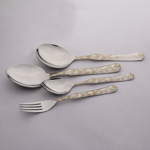 Chef 28 Pcs Stainless Steel Cutlery Set Special Edition Food Grade 304 Series -Butterfly Design Hover
