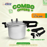 Chef Pressure Cooker 5 Liter With 3 pcs Handle Set - 1305 Model