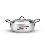 metal finish 4 pcs aluminum cooking pot with silver steel lid at best price in Pakistan-chef cookware