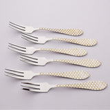 6 Pcs CHEF Nice Stainless Steel Baby Fork Set Chess - Kitchen Cutlery
