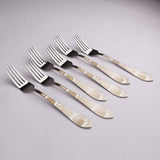 6 Pcs CHEF Nice Stainless Steel Table Fork Set 02- Kitchen Cutlery
