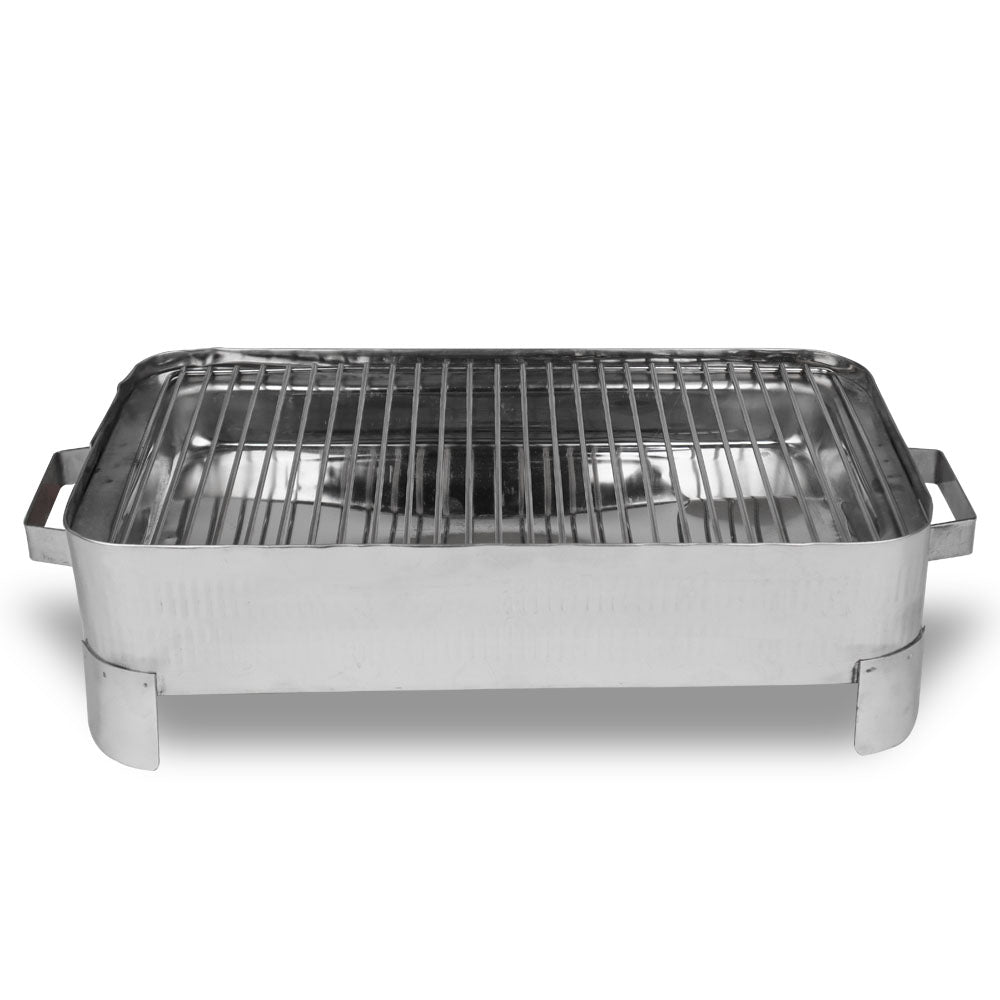 Majestic Chef Stainless Steel BBQ Serving Grill Small 9" x 15" - Large