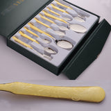 Chef 22 Karat Pure Gold Plated Stainless Steel 29 Pcs Cutlery Set - Lifetime Plating Guarantee