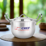 Premium Quality Aluminum Cookware Delish Pot Set 18/28 cm-Metal Finish