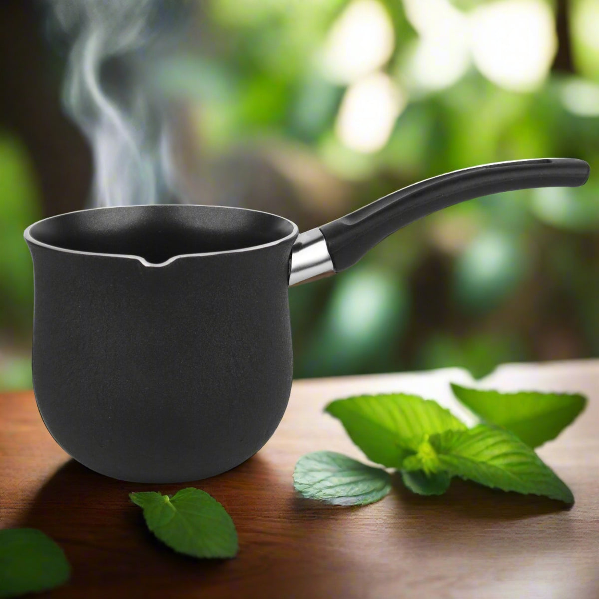 Single Handle Non Stick Coffee Warmer Boiling Pot Milk Pan Aluminum Alloy Non Stick 