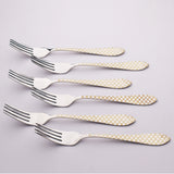 6 Pcs CHEF Nice Stainless Steel Table Fork Set Chess - Kitchen Cutlery
