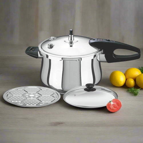 CHEF Best Stainless Steel Imported Pressure Cooker 3 in 1 - 11 Liter (Belly Shape)