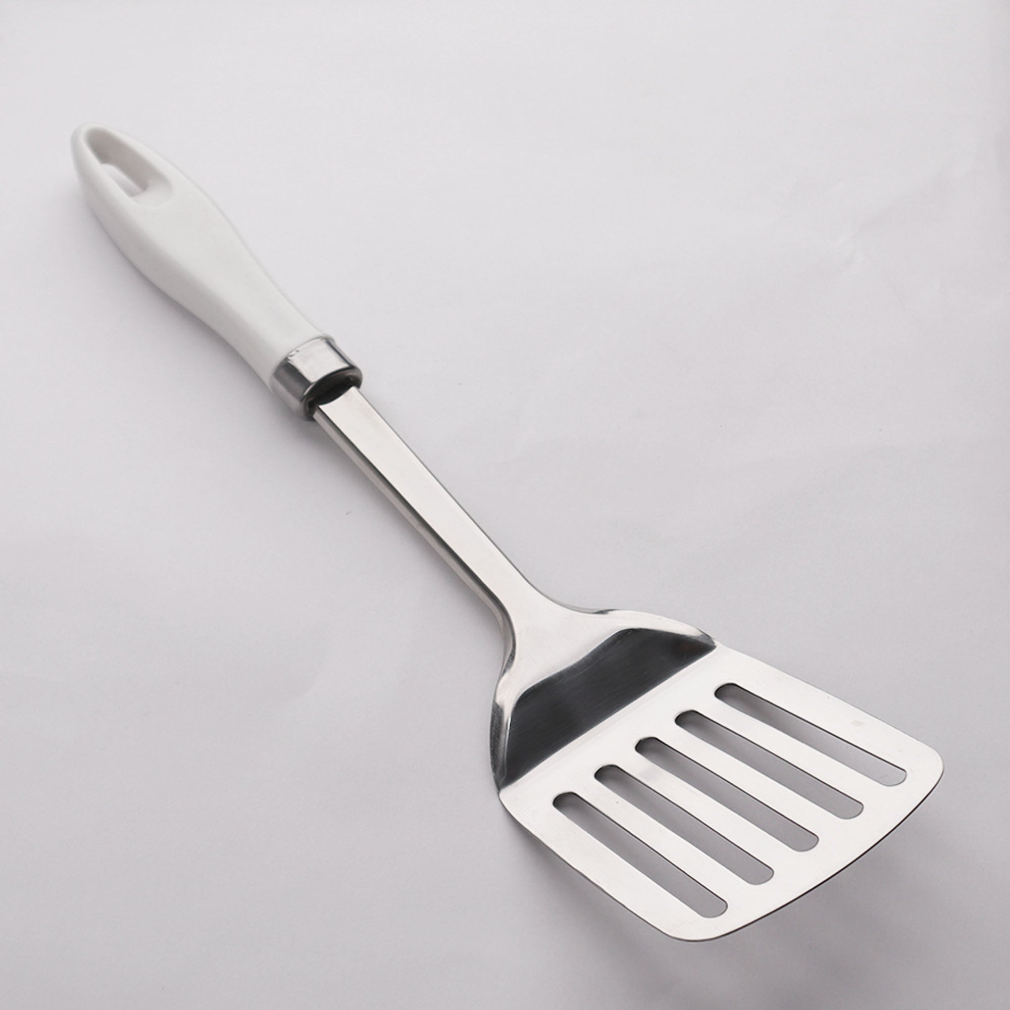 Chef Stainless Steel Rice Spoon - White Handle