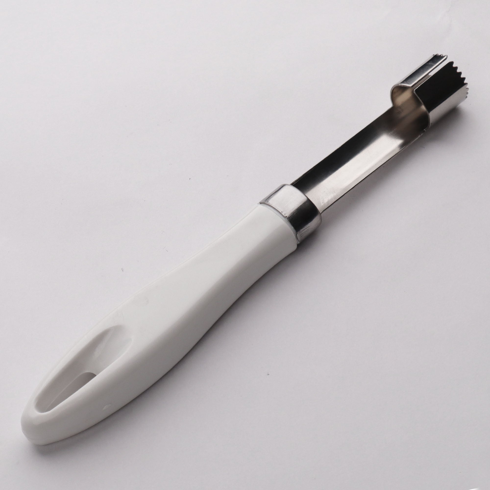 Chef Stainless Steel Apple Corer with White Handle