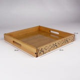 bamboo wood stylish design wooden serving tray set 3 pcs at low price in Pakistan - majestic chef cookware