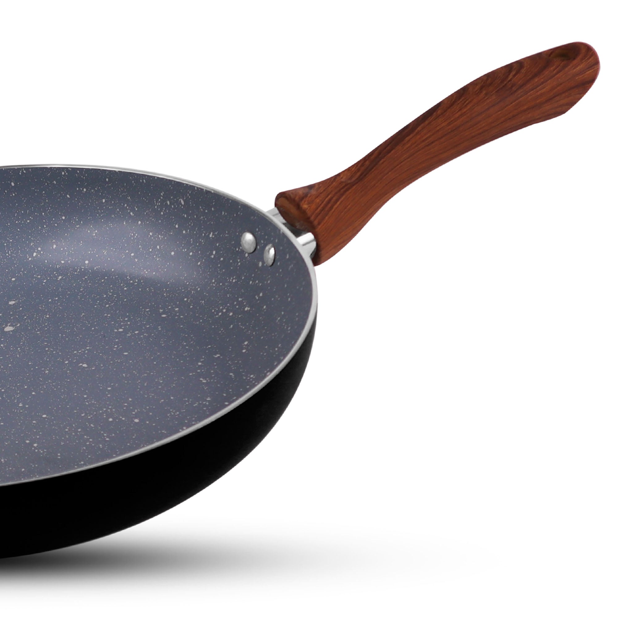 best non stick cookware brand in pakistan cooking pan non stick frying pan cooking pot in wooden texture handle - chef cookware
