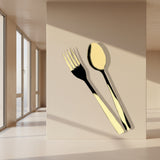 Chef Stainless Steel 28 Pcs PVD Coating Gold Plated Cutlery Set - Simple Elegant, affordable price