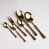 Chef Stainless Steel 28 Pcs PVD Coating Gold Plated Cutlery Gift Box Set - Butterfly Design