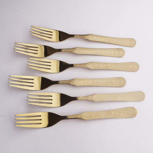 Chef Stainless Steel 28 Pcs PVD Coating Gold Plated Cutlery Gift Box Set - Versace Design Hover