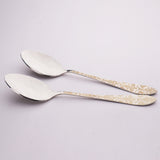 2 Pcs CHEF Nice Stainless Steel Rice Spoon Set Flower - Kitchen Cutlery / Serving Spoon