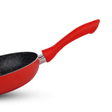 Chef Granito Series 3 Layer Marble Coating Nonstick Fry Pan 20cm - RED - majestic chef cookware