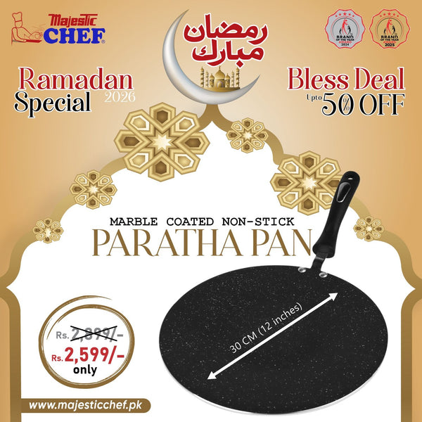 Marble Coated Non Stick Tawa/ Paratha Pan - 30 cm