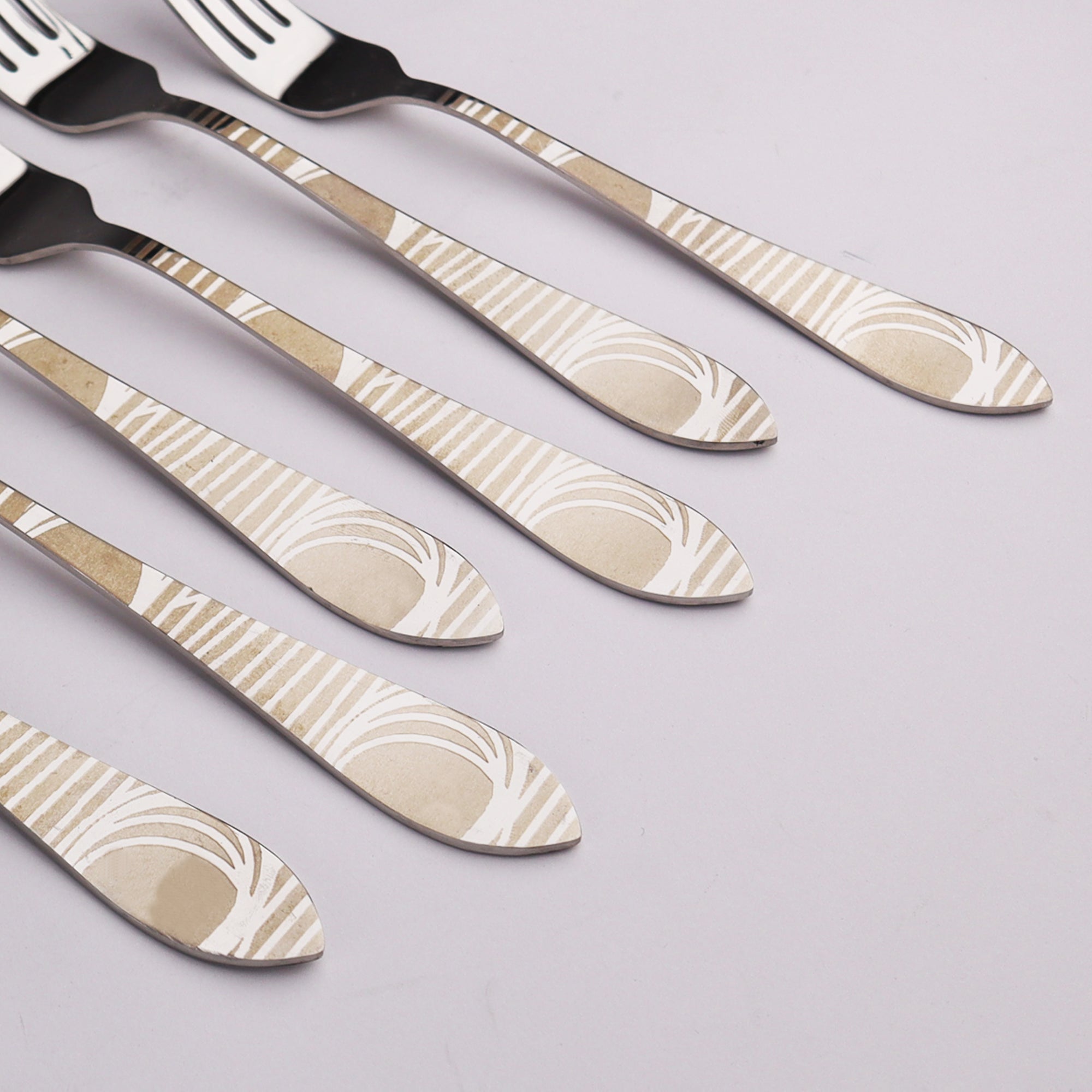 6 Pcs CHEF Nice Stainless Steel Table Fork Set 02- Kitchen Cutlery