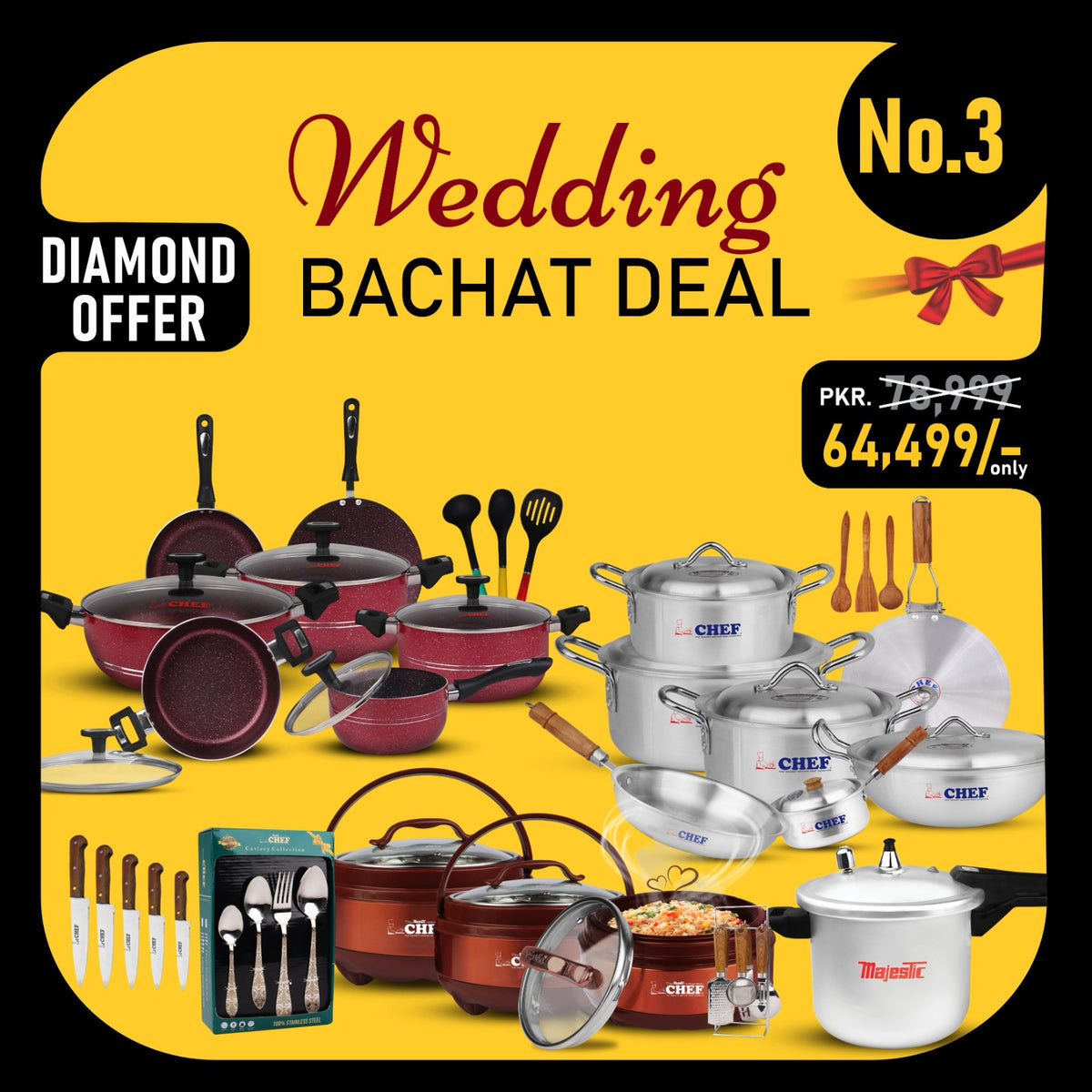 Best Jahaiz Bachat Deal / Complete Dowry Set - Wedding Package DIAMOND