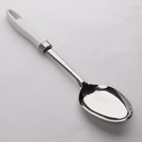 Chef Stainless Steel Dish Serving Spoon With white handle