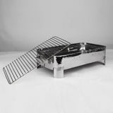 Majestic Chef Stainless Steel BBQ Serving Grill Small 9" x 15" - Large