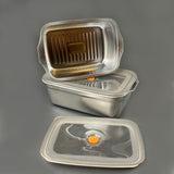 Majestic Chef 410 Grade Stainless Steel 2-Pcs Set Lunch Box - Food Container