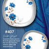 Majestic Luxury Crystal Coated Melamine Dinner Ware 72 Pcs Dinning Set - 8 Persons Serving -407