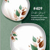 Majestic Luxury Crystal Coated Melamine Dinner Ware 72 Pcs Dinning Set - 8 Persons Serving -409