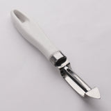  Chef Stainless Steel Vegetable Peeler - Peeling Tool With White Handle 