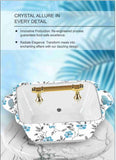 Majestic Luxury Crystal Coated Melamine Dinner Ware 72 Pcs Dinning Set - 8 Persons Serving -416