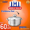 Export Quality Aluminium Metal Finish Caldero Pot with Lid