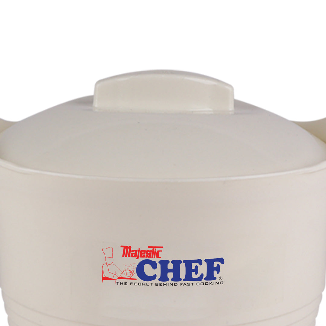 CHEF EPIC Series 3pcs Premium Quality  Thermo Casserole  Insulated / Hotpot Set - Insulated Food Warmer- White Gold
