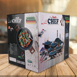 Chef Best Aluminum Non Stick Kitchen Gift Set 29 Pcs New Arrival Kitchen Set - Granito Series - chef cookware