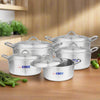 Best Aluminum Cookware 5 Pieces Royal Set / Pateeli Set - 20 cm to 28 cm-Captain Cook