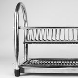 Majestic Chef 2 tier Stainless Steel Standing Dish drying Rack - Pipe Standing Dish Rack