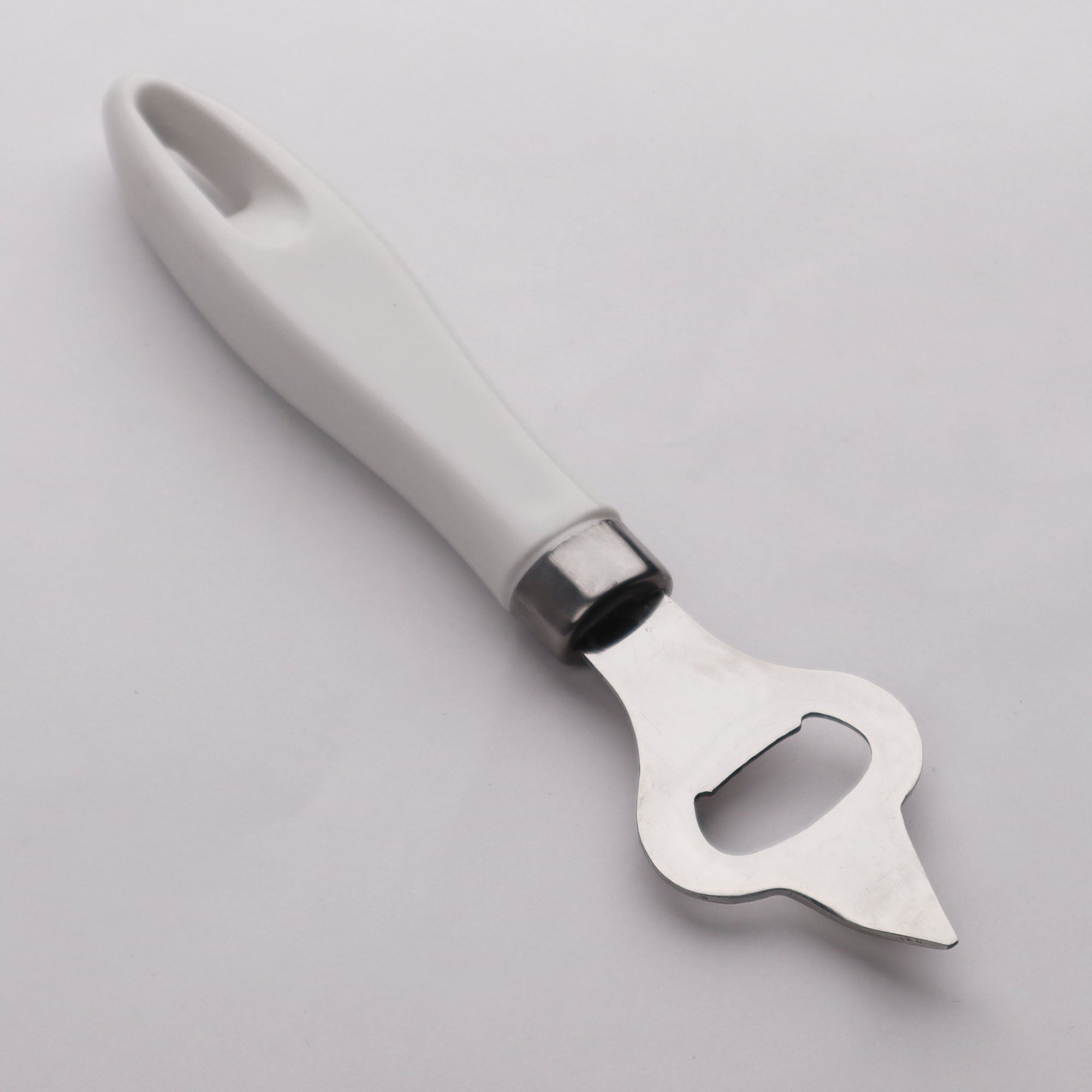 Chef Stainless Steel Bottle Opener with White Handle