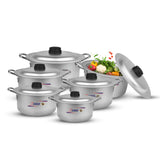 majestic chef best quality aluminum cooking pot set - best kitchenware brand in Pakistan