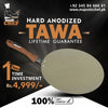 Majestic Chef Hard Anodized Nonstick Tawa Roti Maker Paratha Pan 12inch - 5 Years Guarantee