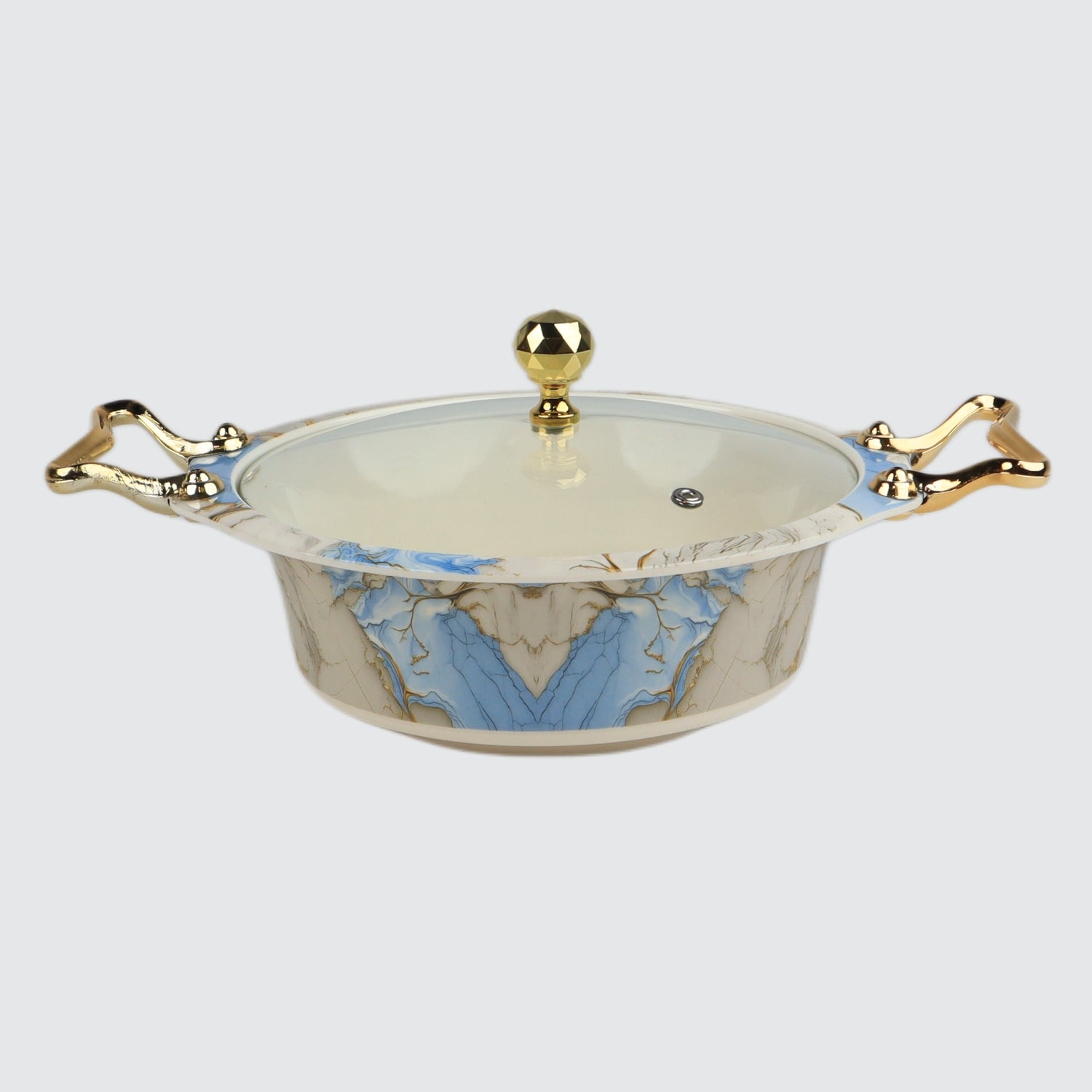 "Melamine crystal-coated dinnerware set by Majestic Chef, a leading cookware brand in Pakistan – durable, stylish, and ideal for everyday use or special occasions."