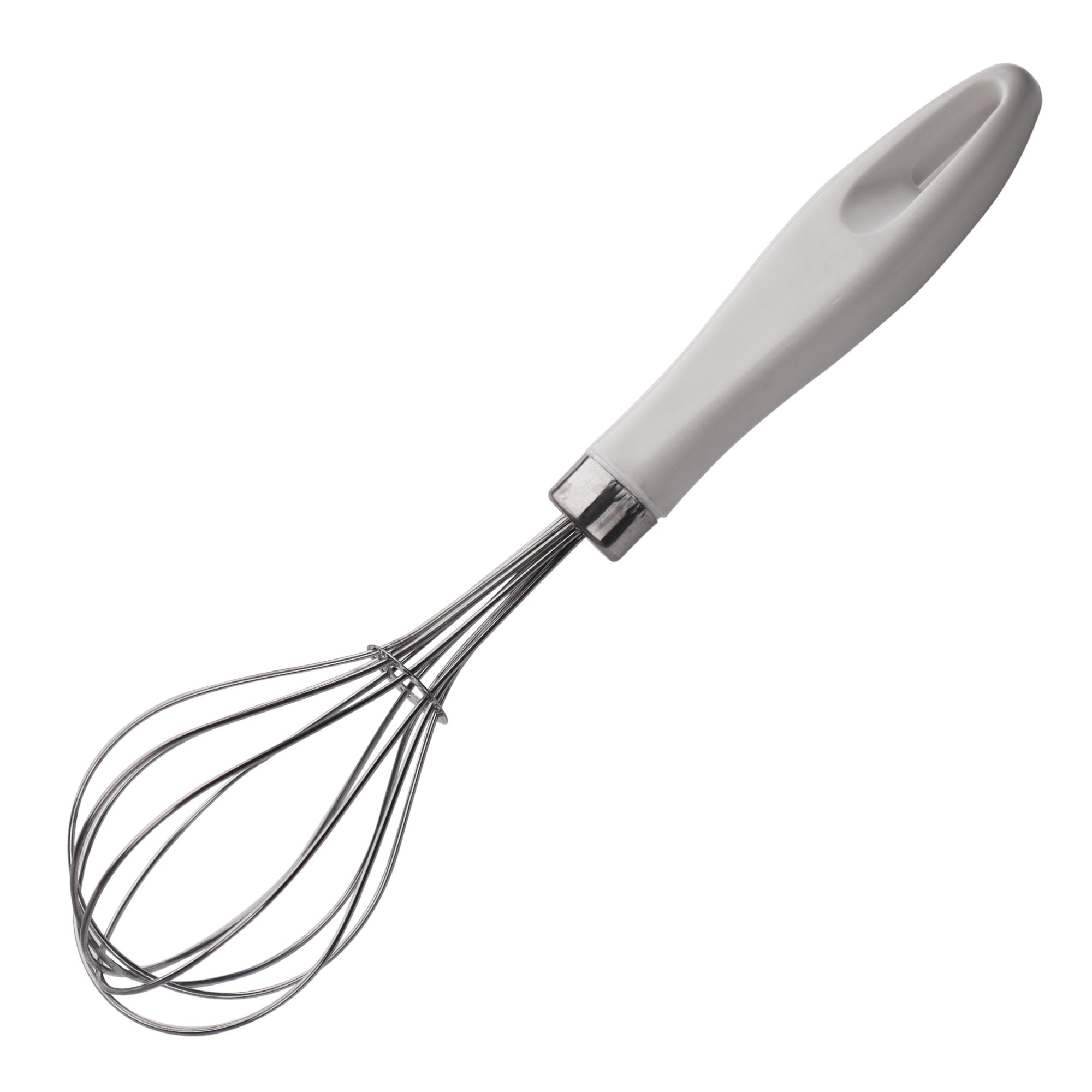 Chef Stainless Steel Cream Mixer - Egg Beater - Wire Whisk - White handle