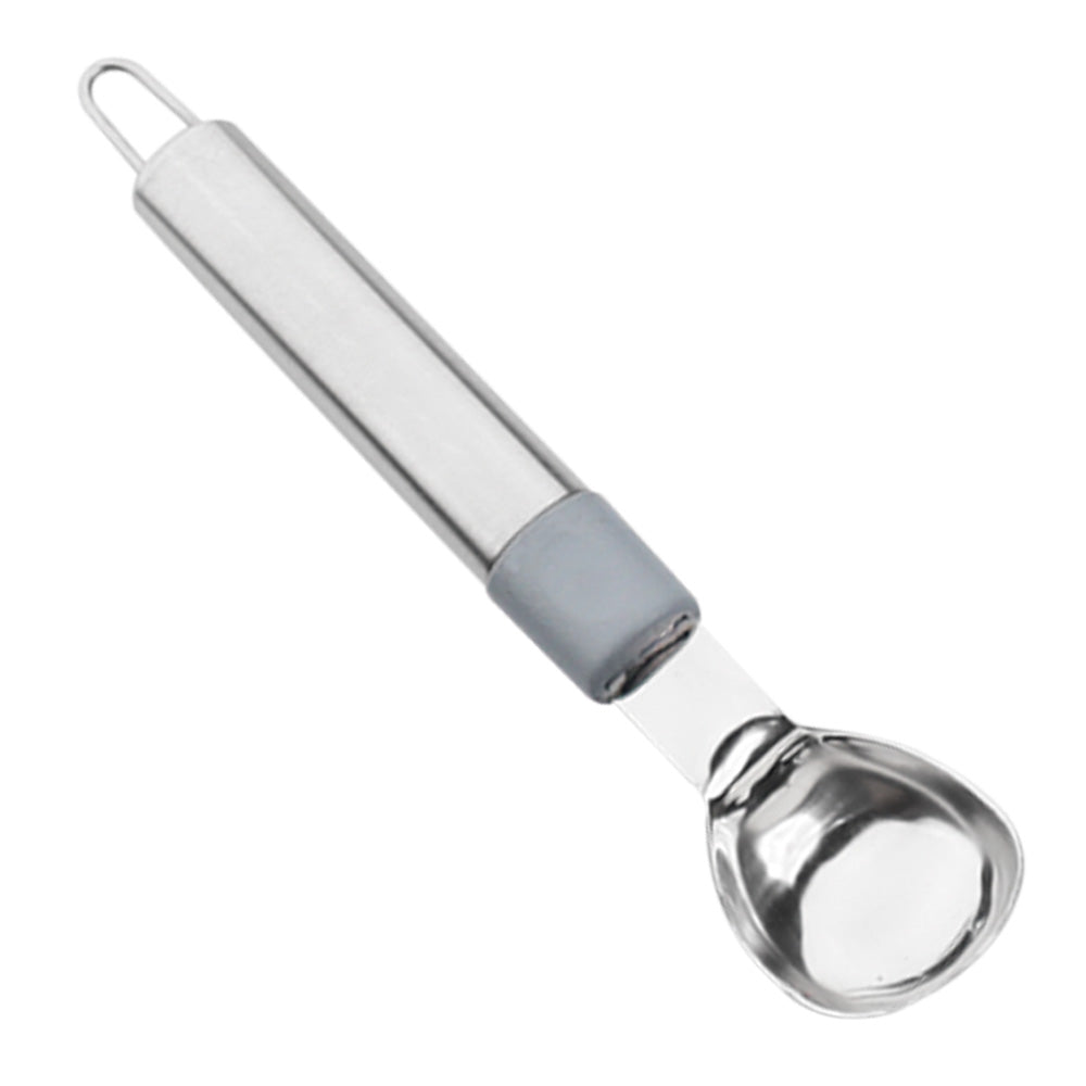 Chef Stainless Steel Ice Cream Scoop with Steel Pipe Handle