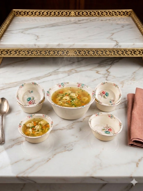 Chef Cookware Melamine Double Glazed Premium 7 Pcs Soup Set (822)