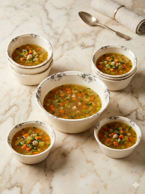 Chef Cookware Melamine Double Glazed Premium 7 Pcs Soup Set (827)