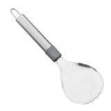 Chef Stainless Steel Rice Panja Rice Spoon / Skimmer  with Steel Pipe Handle