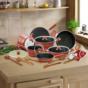 taper set 21 pcs marble coating cookware / best non stick cookware brand in pakistan