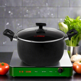 premium quality nonstick cooking pot with glass lid 